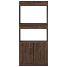 Petromila Skříň highboard hnědý dub 63 x 33 x 140 cm kompozitní dřevo