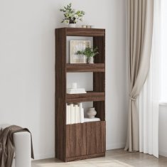 Petromila Skříň highboard hnědý dub 63 x 33 x 180 cm kompozitní dřevo