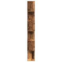 Vidaxl Knihovna/dělící stěna 6patrová old wood 70x24x193 cm kompozit