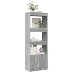 Petromila Skříň highboard šedá sonoma 63 x 33 x 180 cm kompozitní dřevo