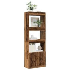 Petromila Skříň highboard old wood 63 x 33 x 180 cm kompozitní dřevo