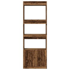 Petromila Skříň highboard old wood 63 x 33 x 180 cm kompozitní dřevo