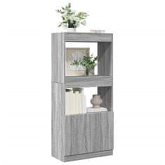 Petromila Skříň highboard šedá sonoma 63 x 33 x 140 cm kompozitní dřevo