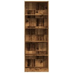 Vidaxl Knihovna old wood 60 x 24 x 176 cm kompozitní dřevo