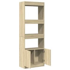 Vidaxl Skříň highboard dub sonoma 63 x 33 x 180 cm kompozitní dřevo