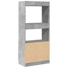 Petromila Skříň highboard betonově šedá 63 x 33 x 140 cm kompozitní dřevo