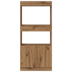 Petromila Skříň highboard dub artisan 63 x 33 x 140 cm kompozitní dřevo