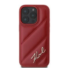 Karl Lagerfeld Originální kryt KARL LAGERFELD hardcase Quilted Signature KLHCP16XPQDSMGR for Apple iPhone 16 Pro Max , barva červená