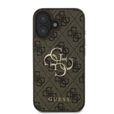 Guess Originální kryt GUESS 4G Big Logo GUHCP16S4GMGBR for Apple iPhone 16 , barva hnědá