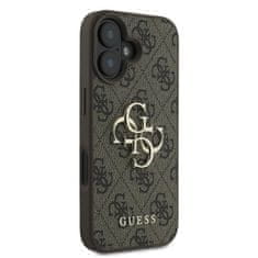 Guess Originální kryt GUESS 4G Big Logo GUHCP16S4GMGBR for Apple iPhone 16 , barva hnědá