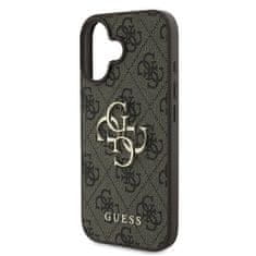 Guess Originální kryt GUESS 4G Big Logo GUHCP16S4GMGBR for Apple iPhone 16 , barva hnědá