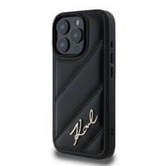 Karl Lagerfeld Originální kryt KARL LAGERFELD hardcase Quilted Signature KLHCP16XPQDSMGK for Apple iPhone 16 Pro Max , barva černá