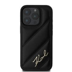 Karl Lagerfeld Originální kryt KARL LAGERFELD hardcase Quilted Signature KLHCP16XPQDSMGK for Apple iPhone 16 Pro Max , barva černá