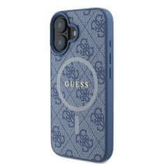 Guess Originální kryt GUESS hardcase 4G Ring Classic Logo MagSafe GUHMP16SG4GFRB for Apple iPhone 16 , barva modrá