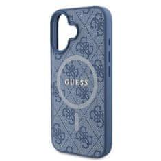 Guess Originální kryt GUESS hardcase 4G Ring Classic Logo MagSafe GUHMP16SG4GFRB for Apple iPhone 16 , barva modrá