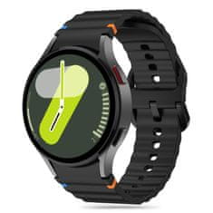 Tech-protect Silicone Sport řemínek na Samsung Galaxy Watch 4 / 5 / 5 Pro / 6 / 7 / FE, black