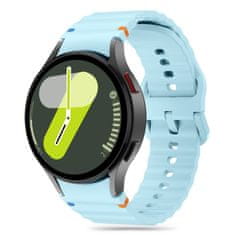 Tech-protect Silicone Sport řemínek na Samsung Galaxy Watch 4 / 5 / 5 Pro / 6 / 7 / FE, sky blue