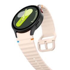 Tech-protect Silicone Sport řemínek na Samsung Galaxy Watch 4 / 5 / 5 Pro / 6 / 7 / FE, pink