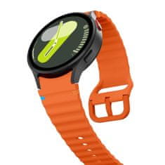 Tech-protect Silicone Sport řemínek na Samsung Galaxy Watch 4 / 5 / 5 Pro / 6 / 7 / FE, orange