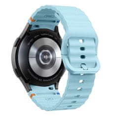 Tech-protect Silicone Sport řemínek na Samsung Galaxy Watch 4 / 5 / 5 Pro / 6 / 7 / FE, sky blue