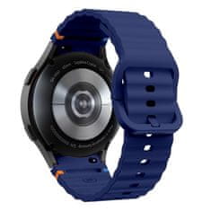 Tech-protect Silicone Sport řemínek na Samsung Galaxy Watch 4 / 5 / 5 Pro / 6 / 7 / FE, navy blue