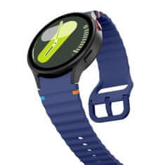 Tech-protect Silicone Sport řemínek na Samsung Galaxy Watch 4 / 5 / 5 Pro / 6 / 7 / FE, navy blue