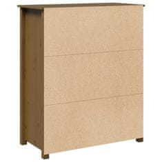 Vidaxl Skříň highboard medově hnědá 83x41,5x100 cm masivní borovice