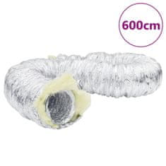 shumee vidaXL Ventilační potrubí izolované hliník 6 m Ø 12,5 cm