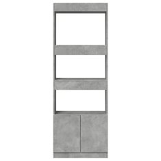 Petromila Skříň highboard betonově šedá 63 x 33 x 180 cm kompozitní dřevo