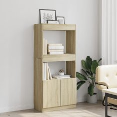 Petromila Skříň highboard dub sonoma 63 x 33 x 140 cm kompozitní dřevo