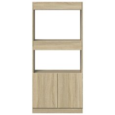 Petromila Skříň highboard dub sonoma 63 x 33 x 140 cm kompozitní dřevo