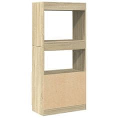 Vidaxl Skříň highboard dub sonoma 63 x 33 x 140 cm kompozitní dřevo