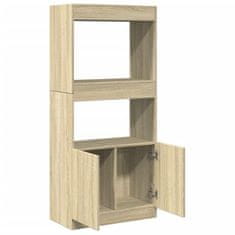 Vidaxl Skříň highboard dub sonoma 63 x 33 x 140 cm kompozitní dřevo