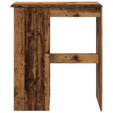 Vidaxl Barový stůl s regály old wood 90x47,5x103,5 cm kompozitní dřevo