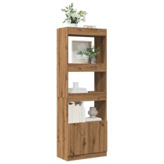 Petromila Skříň highboard dub artisan 63 x 33 x 180 cm kompozitní dřevo