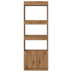 Petromila Skříň highboard dub artisan 63 x 33 x 180 cm kompozitní dřevo