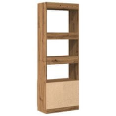 Vidaxl Skříň highboard dub artisan 63 x 33 x 180 cm kompozitní dřevo