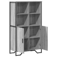 Vidaxl Highboard šedý sonoma 79,5 x 35,5 x 137,5 cm kompozitní dřevo