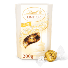 LINDT LINDOR pralinky Bílá čokoláda 200g