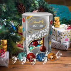 LINDT LINDOR stříbrná směs pralinek, 337g