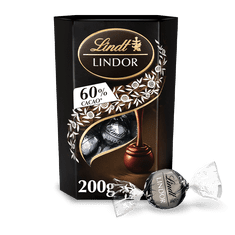 LINDT LINDOR pralinky Hořká čokoláda 60% 200g