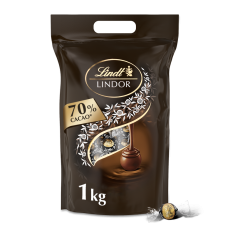 LINDT LINDOR pralinky Hořká čokoláda 70%, 1000g