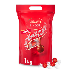 LINDT LINDOR pralinky Mléčná čokoláda 1000g