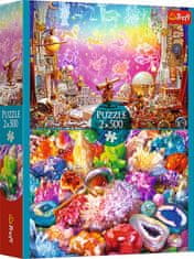 Trefl Puzzle Vesmír a krystaly 2x500 dílků