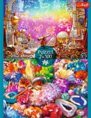 Trefl Puzzle Vesmír a krystaly 2x500 dílků