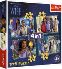 Trefl Puzzle Přání: Splněné sny 4v1 (35,48,54,70 dílků)