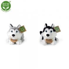 Rappa Plyšový pes Husky 17 cm ECO-FRIENDLY