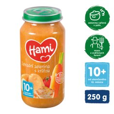 Hami Príkrm masovo-zeleninový Zahradní zelenina s krůtou 250 g