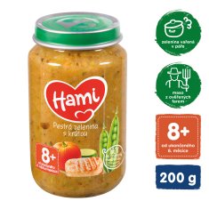 Hami Pestrá zelenina s krůtou (200 g) - masozeleninový příkrm