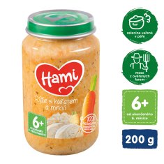 Hami Rýže s kuřecím masem (200 g) - maso-zeleninový příkrm